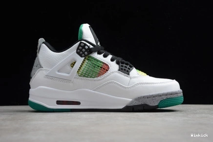(W) RETRO RASTA AQ9129-100 4 GREEN JORDAN - LUCID 0803